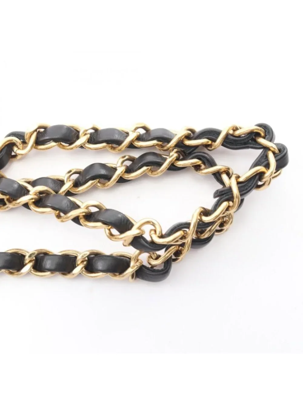 Chanel Shoulder Bag Mini Quilted CC Snake Black Caviar Leather Mini Chain